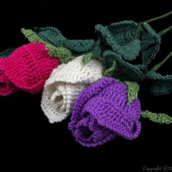 Long Stem Rose Crochet Pattern