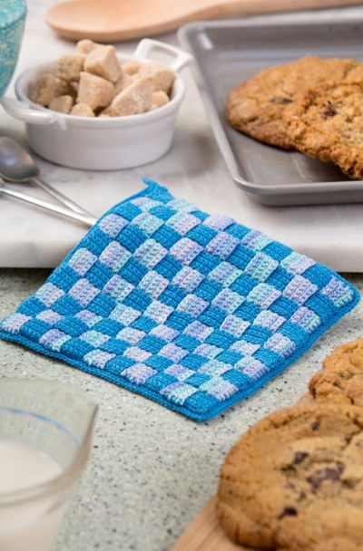 checkered hot pad free pattern 2