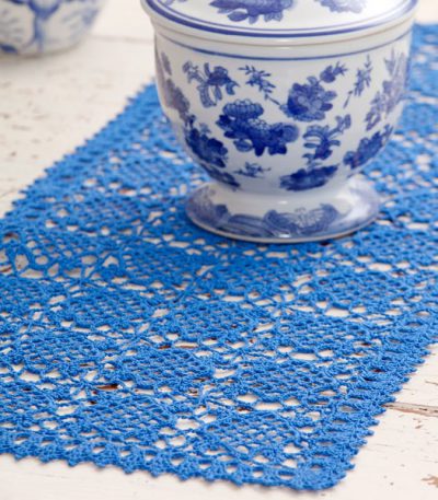 Sweet Clover Table Runner Free Crochet Pattern