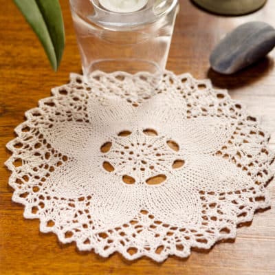 Aunt Lydia's Knit Flower Doily